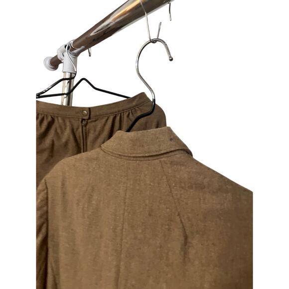 Pendleton Skirt Suit 10 Pure Virgin Wool Satin Lined VTG Portland Oregon USA 80s - Picture 5 of 16